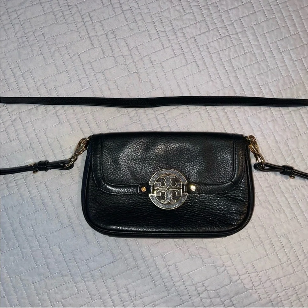 Tory Burch Amanda Mini Leather Crossbody Bag EUC